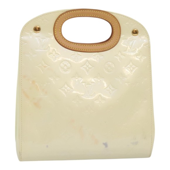 LOUIS VUITTON Monogram Vernis Maple drive Hand Bag Perle M91376 LV Auth 94859 - Picture 1 of 16